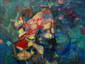 Oil on board; 60cm x 45cm